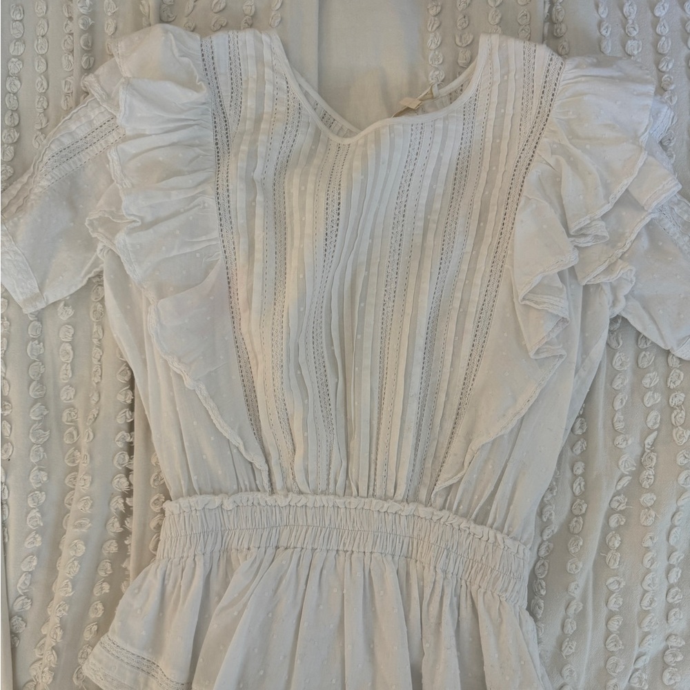 LoveShackFancy White Mini Dress